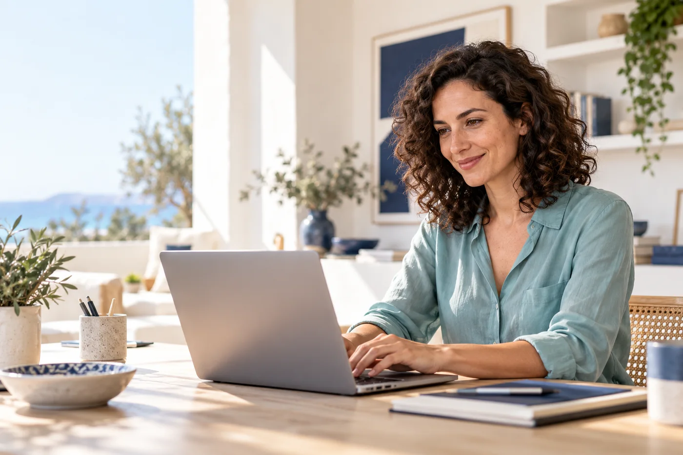 Creative professional working on a content strategy